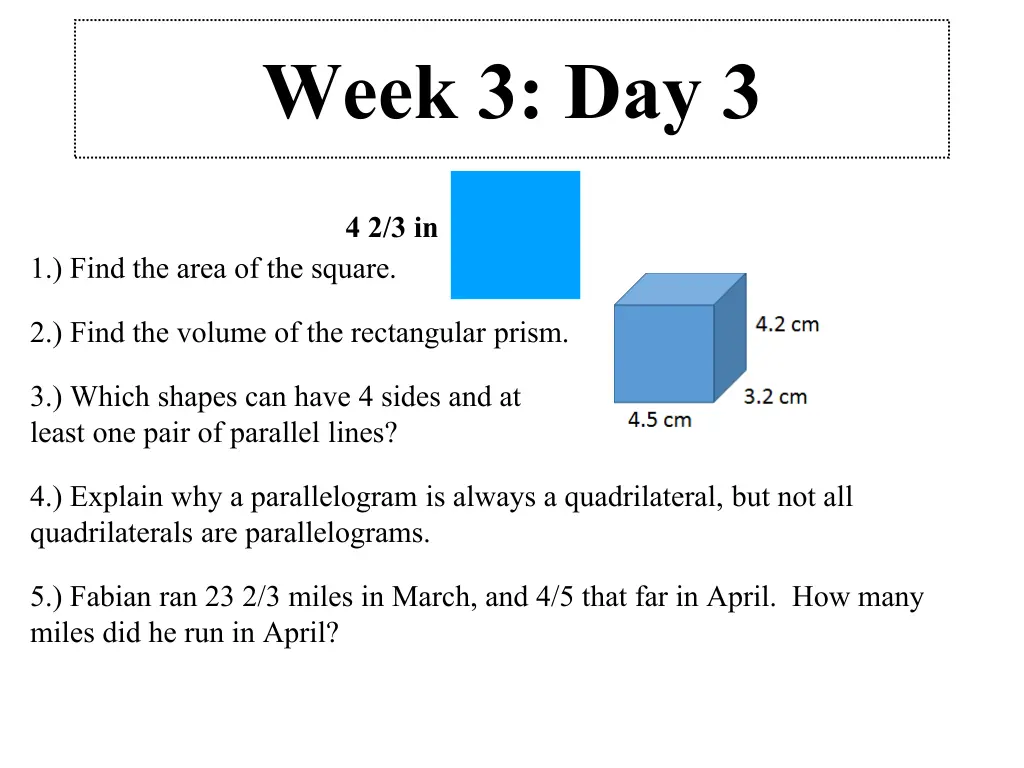 week 3 day 3