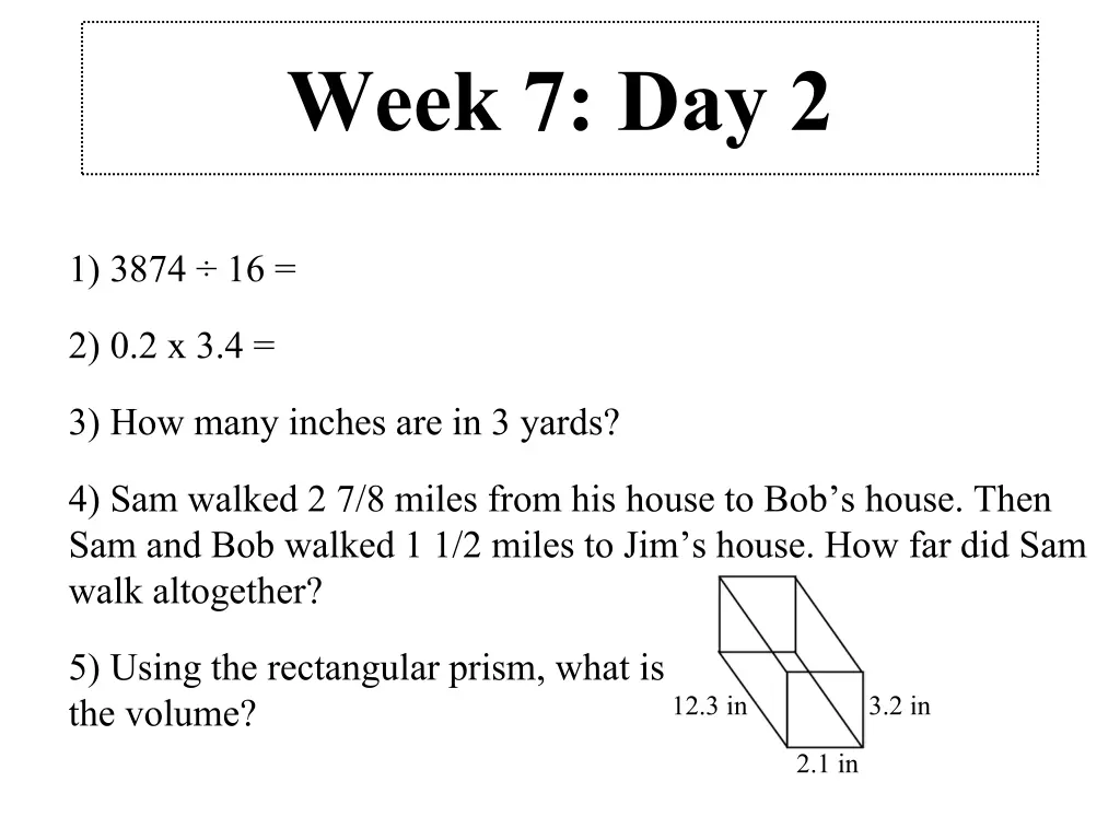 week 7 day 2