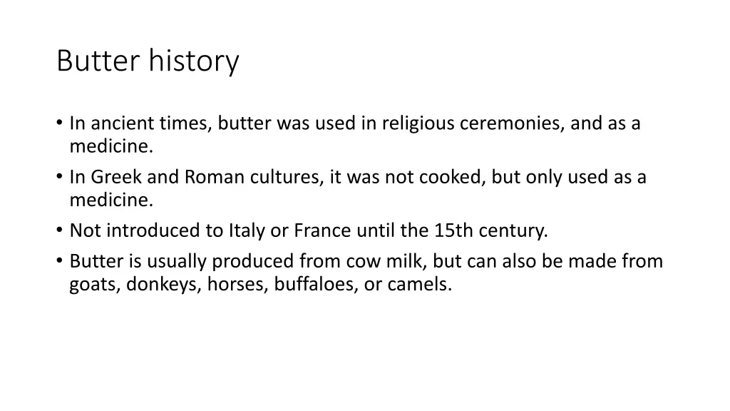 butter history