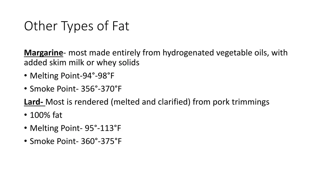 other types of fat