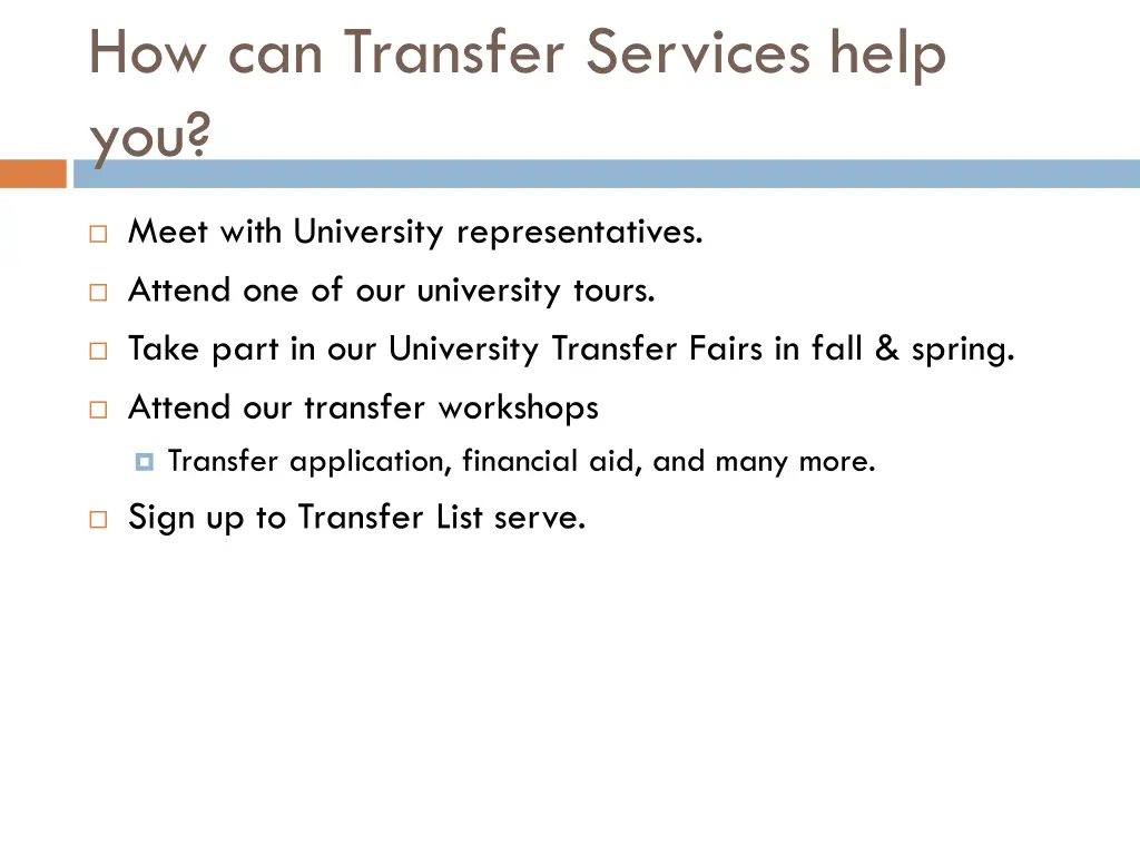 how can transfer services help you