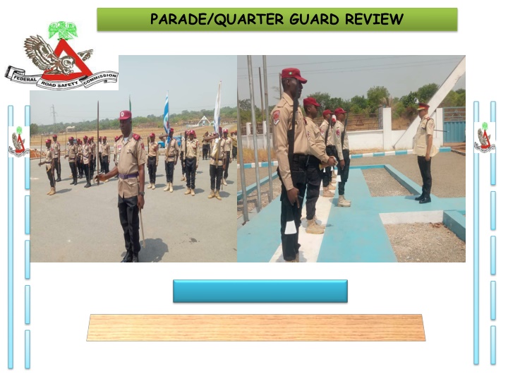 parade quarter guard review