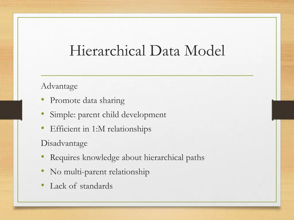 hierarchical data model 1