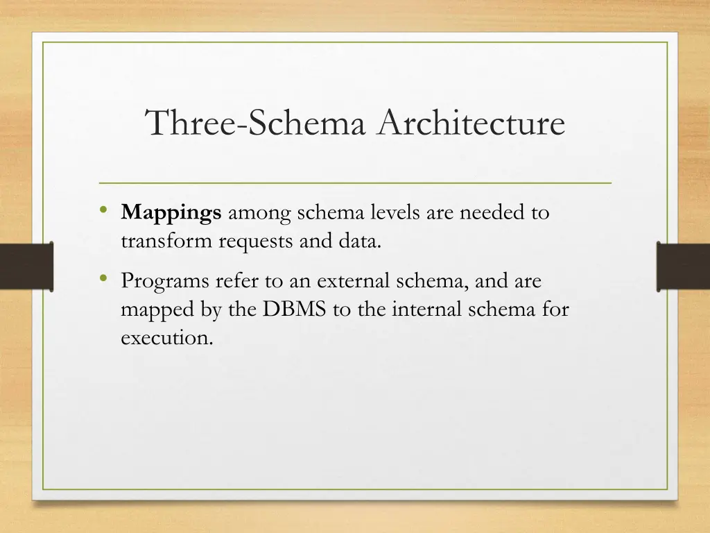 three schema architecture 1