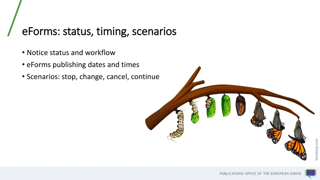 eforms status timing scenarios eforms status