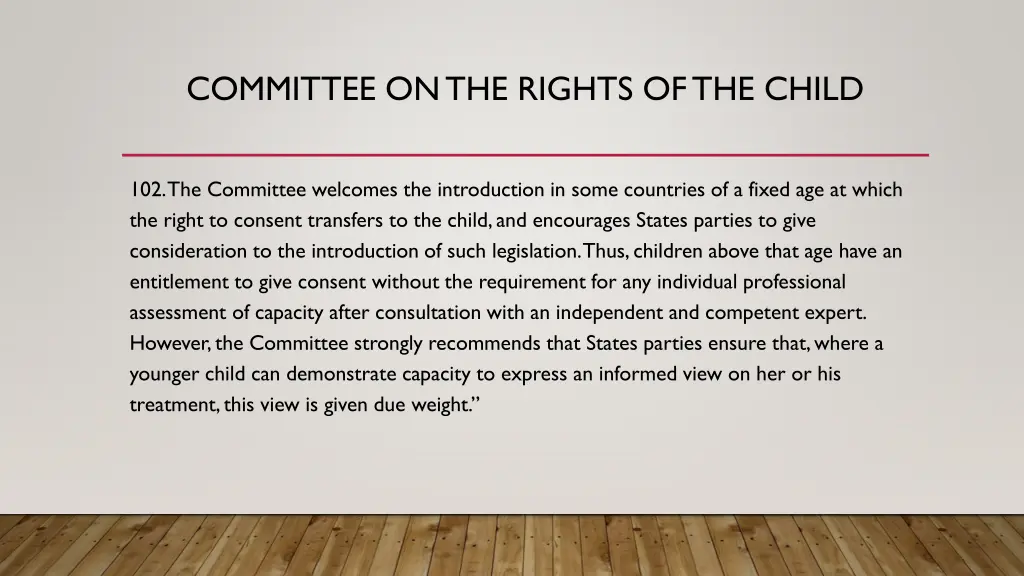 committee on the rights of the child 1