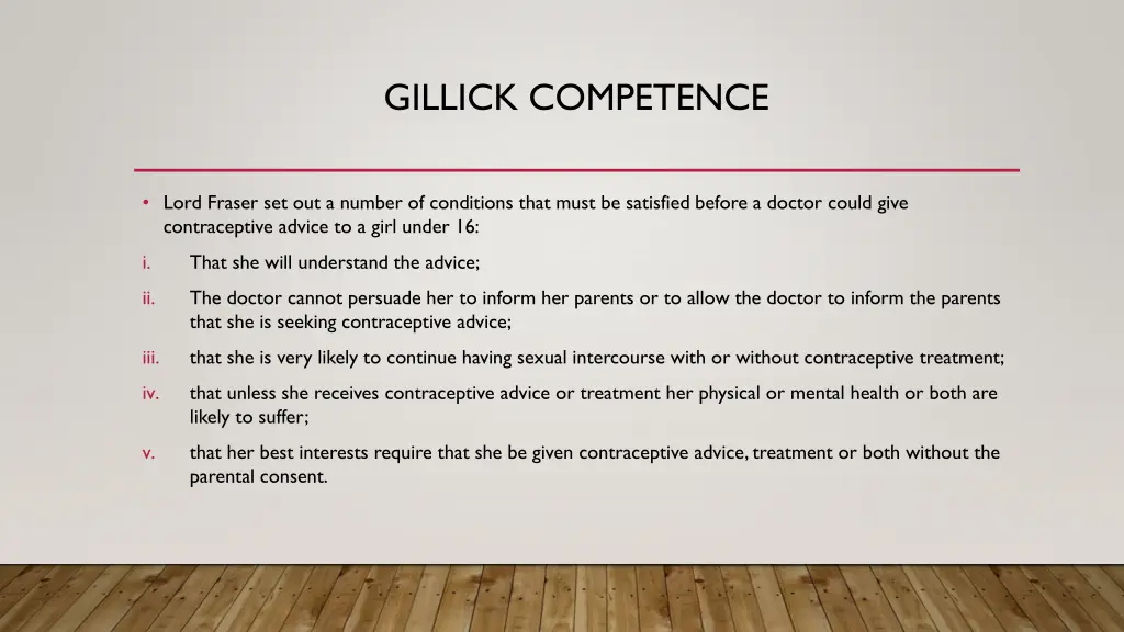 gillick competence 1