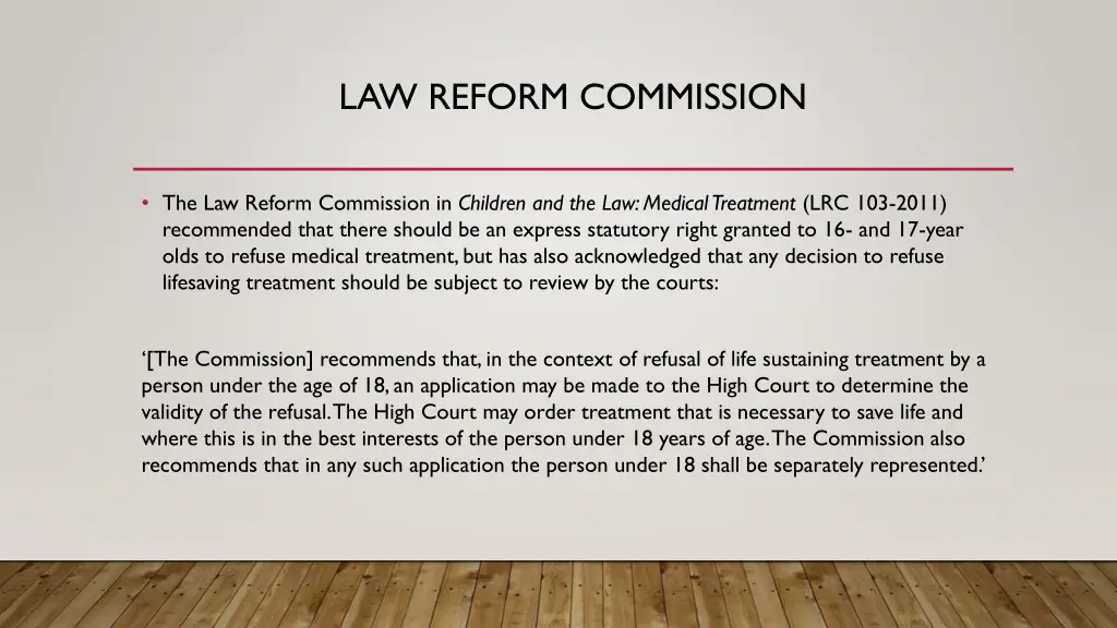 law reform commission