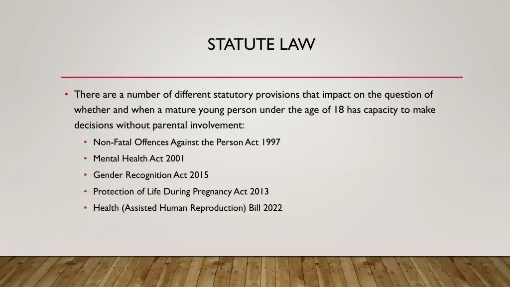 statute law