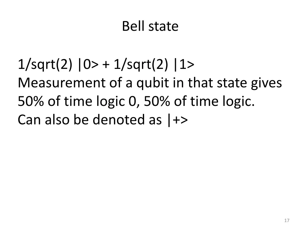 bell state