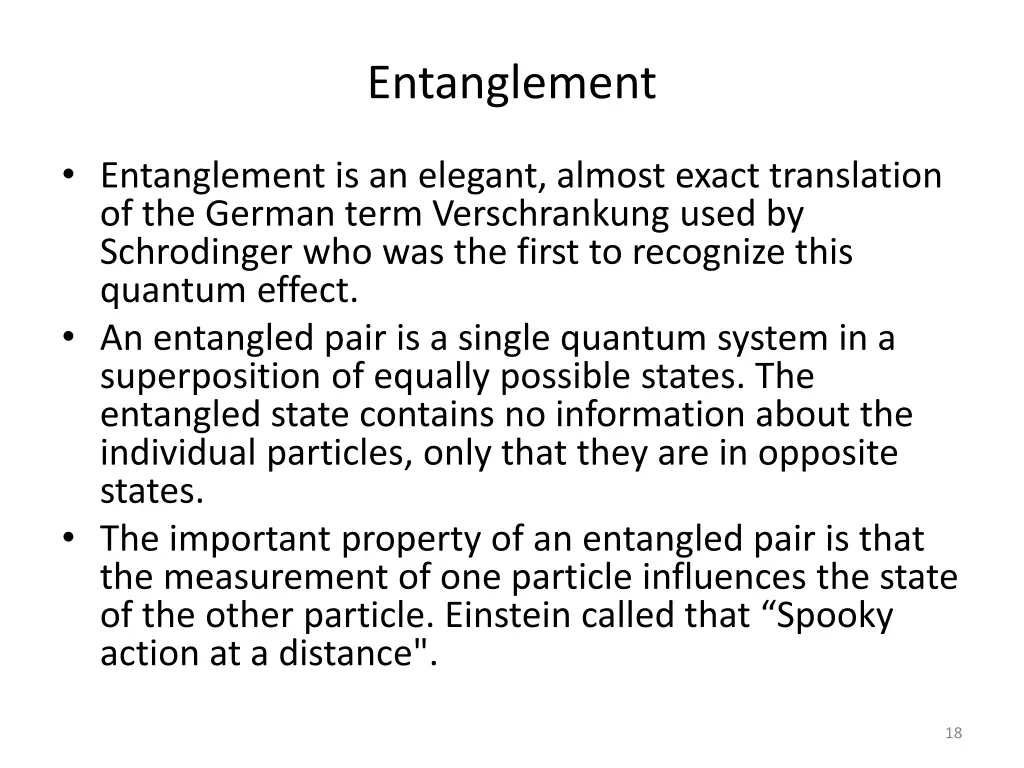 entanglement