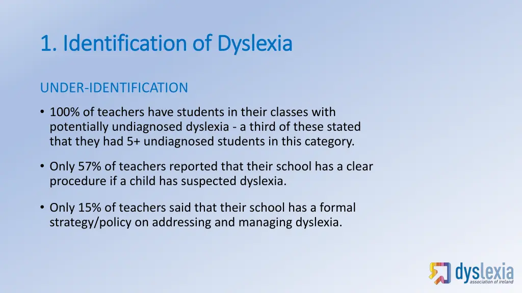 1 identification of dyslexia 1 identification 1