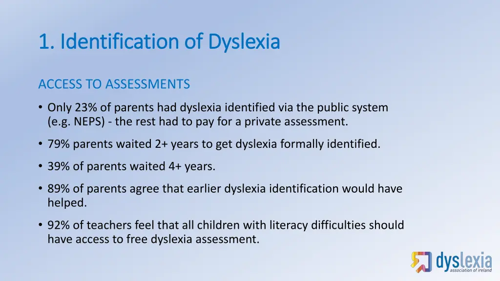 1 identification of dyslexia 1 identification