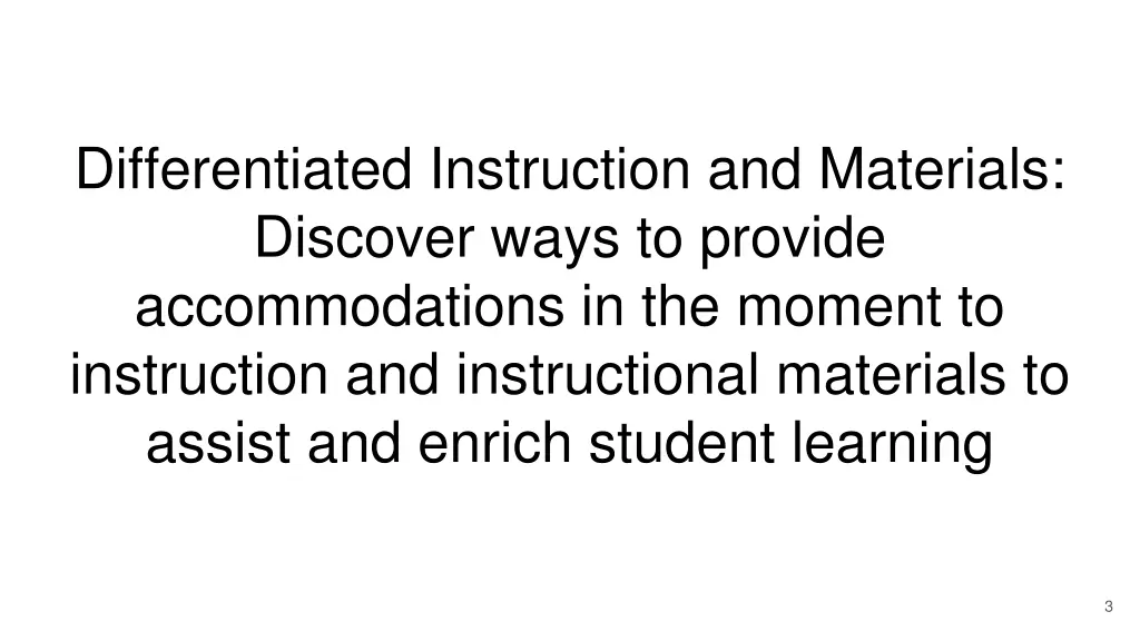 differentiated instruction and materials discover