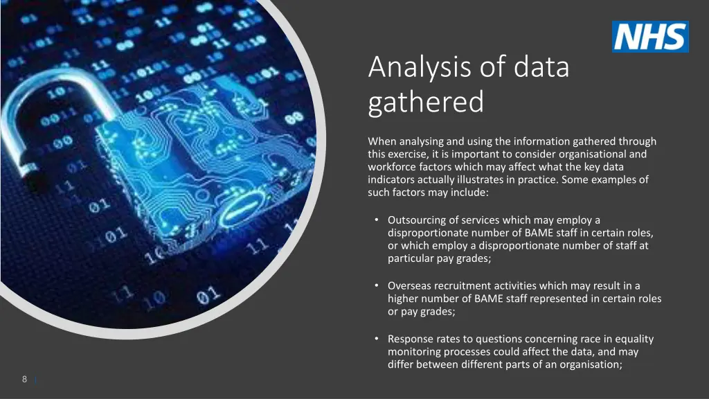 analysis of data gathered