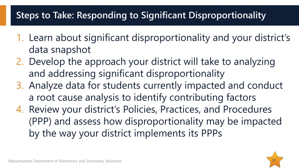 steps to take responding to significant