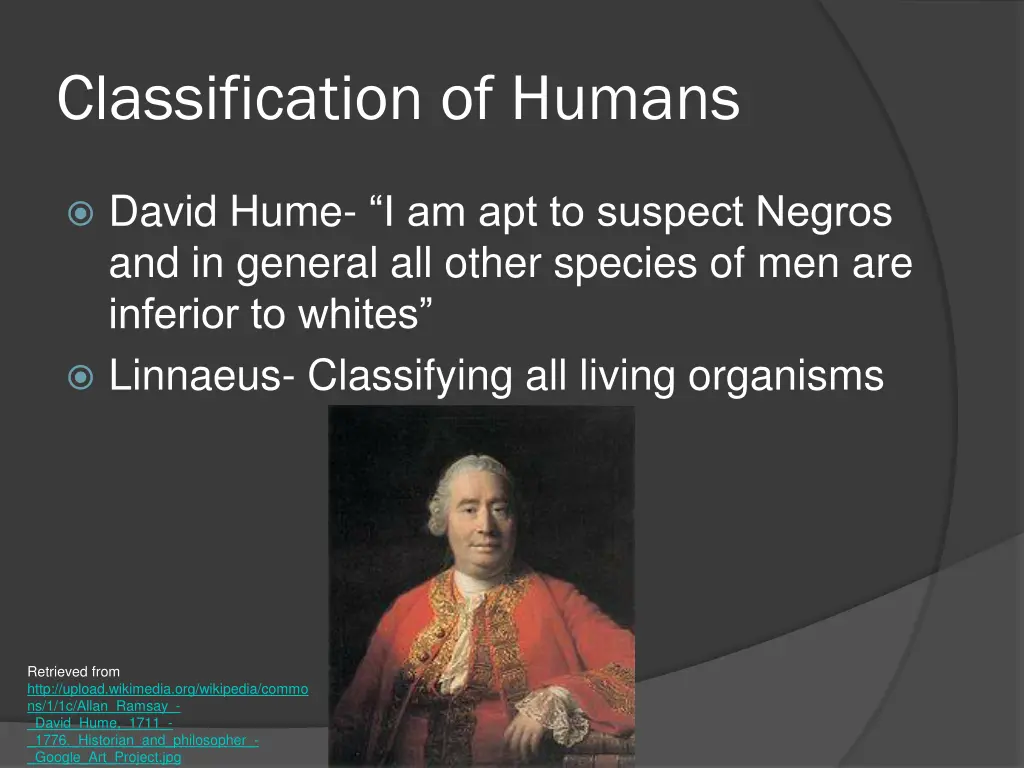 classification of humans