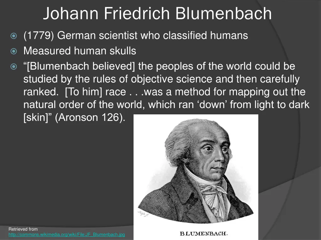 johann friedrich blumenbach