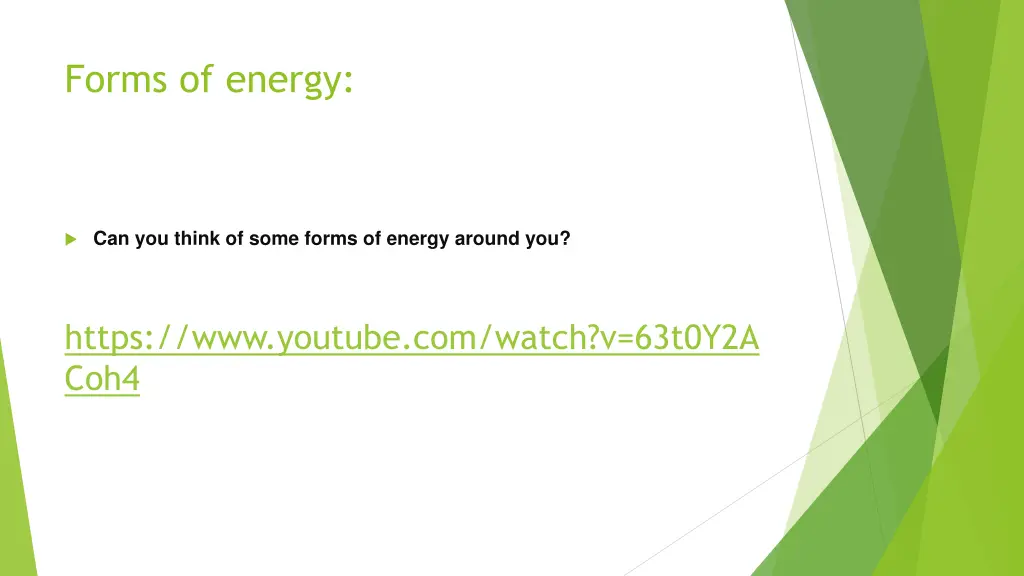 forms of energy