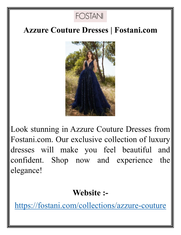 azzure couture dresses fostani com