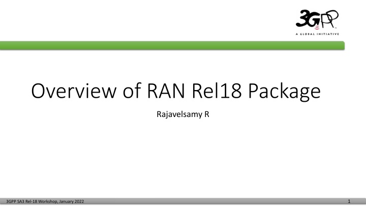 overview of ran rel18 package