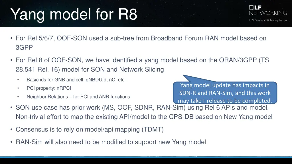 yang model for r8