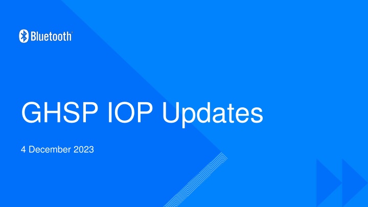 ghsp iop updates