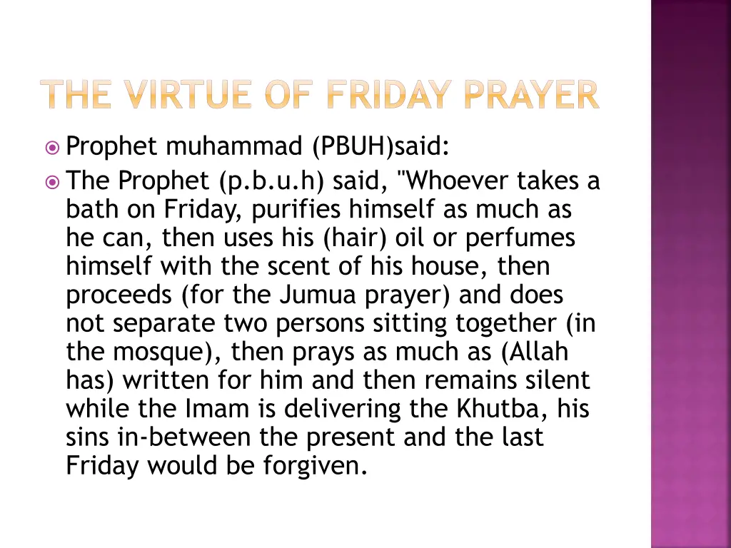 the virtue of friday prayer