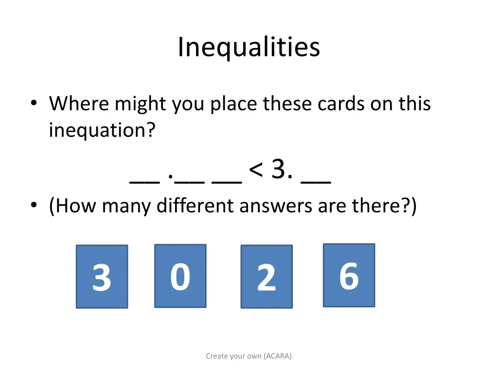 inequalities