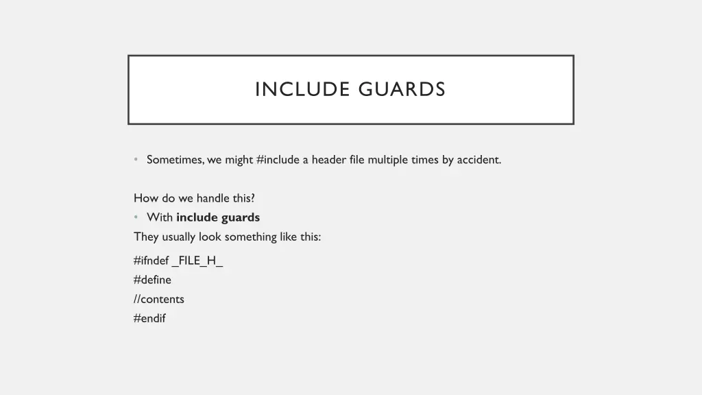 include guards