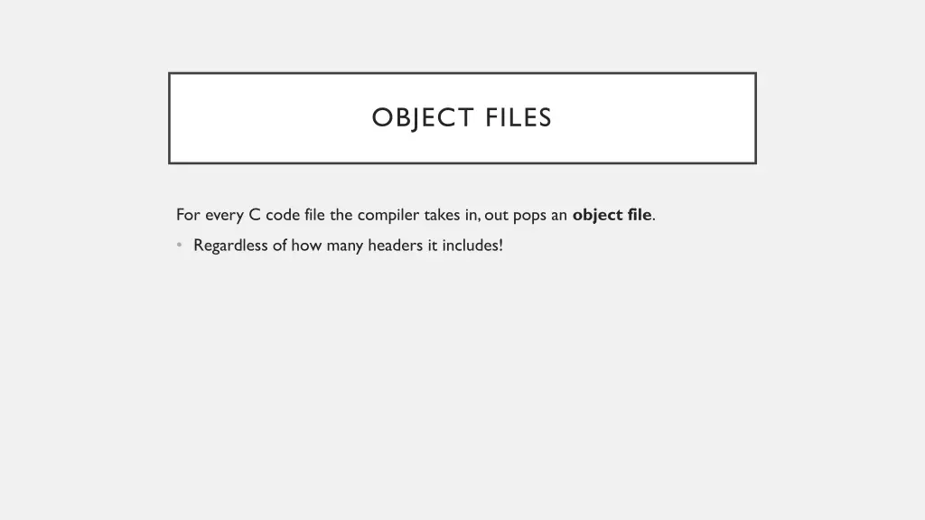 object files