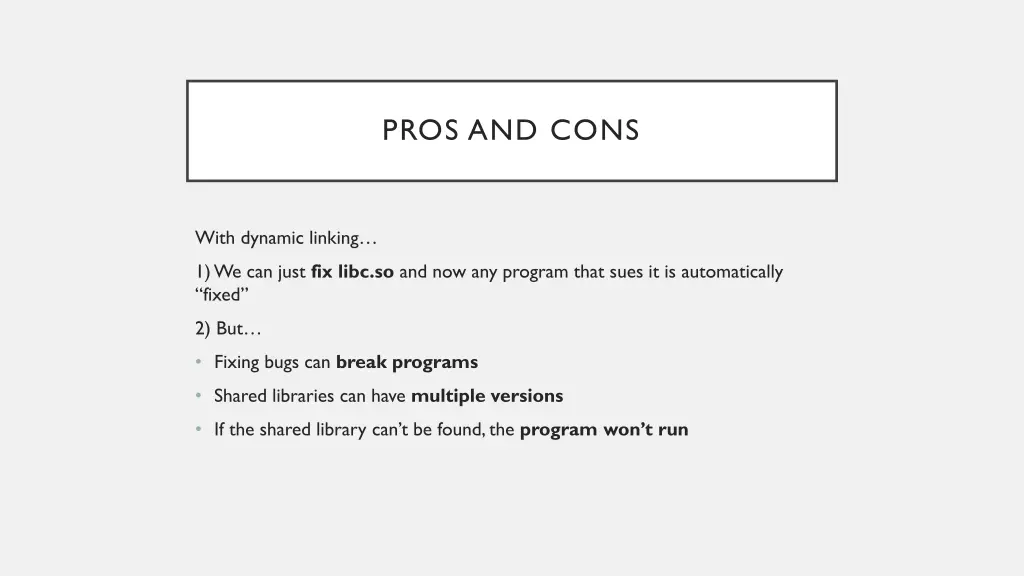 pros and cons