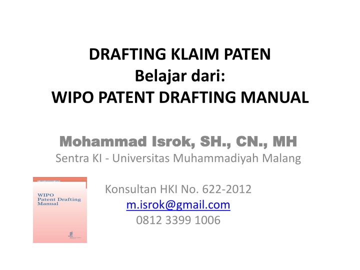 drafting klaim paten belajar dari wipo patent