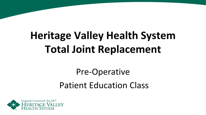 heritage valley health system total joint