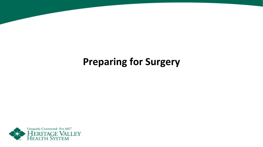 preparing for surgery