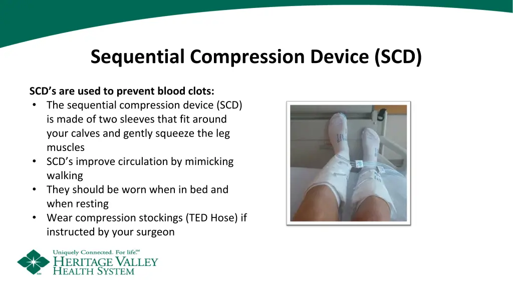 sequential compression device scd