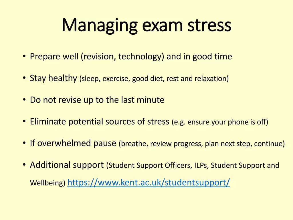 managing exam stress managing exam stress