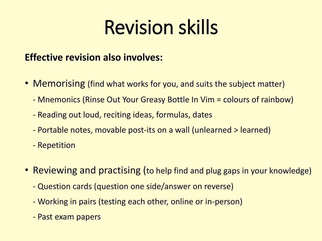 revision skills revision skills 1