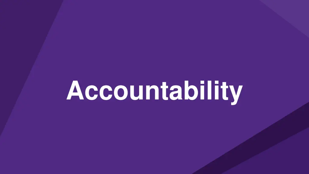 accountability