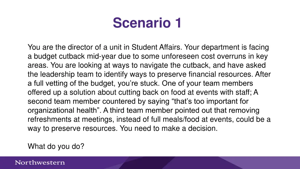 scenario 1