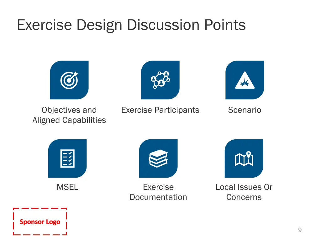 exercise design discussion points