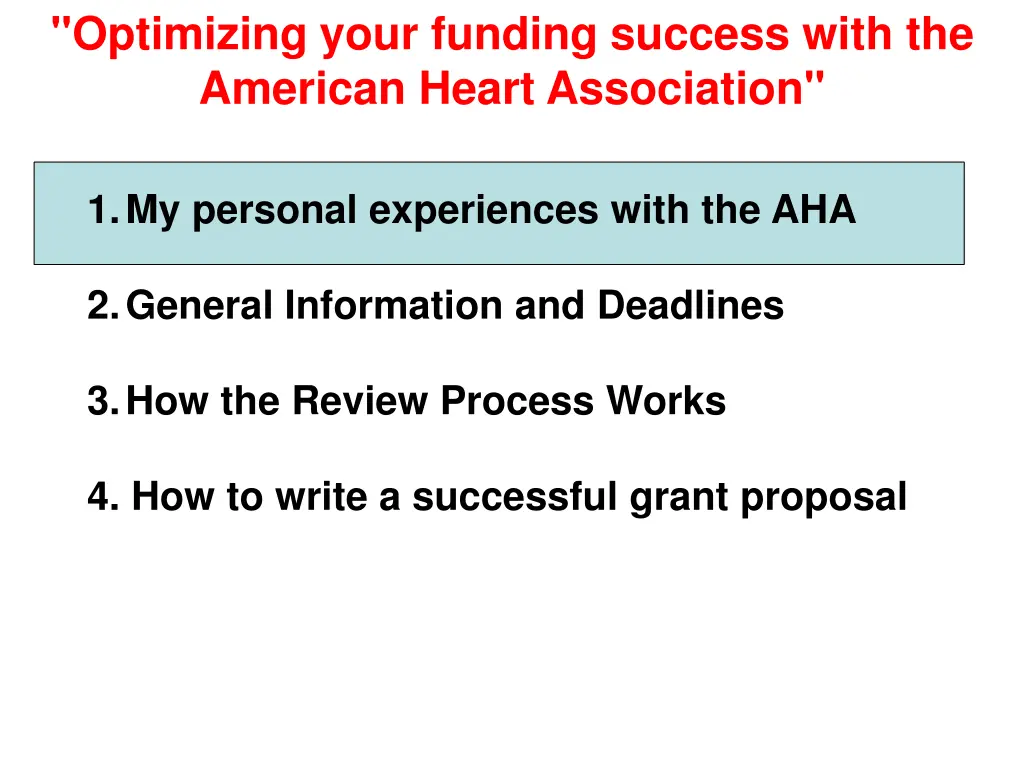 optimizing your funding success with the american