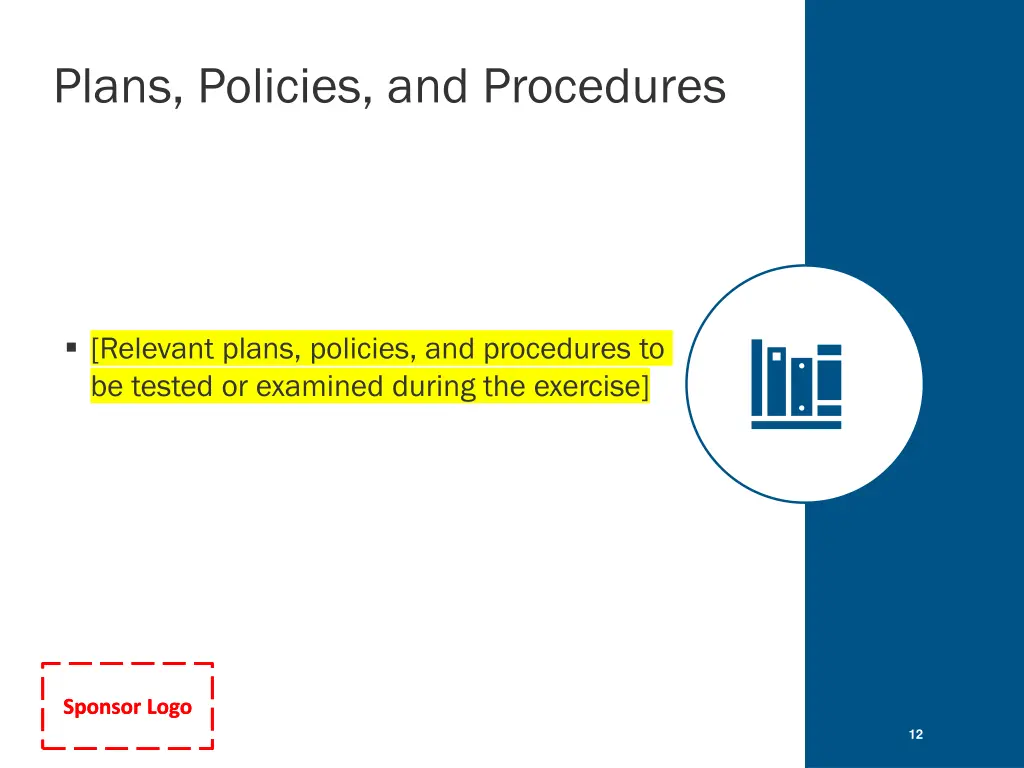 plans policies and procedures