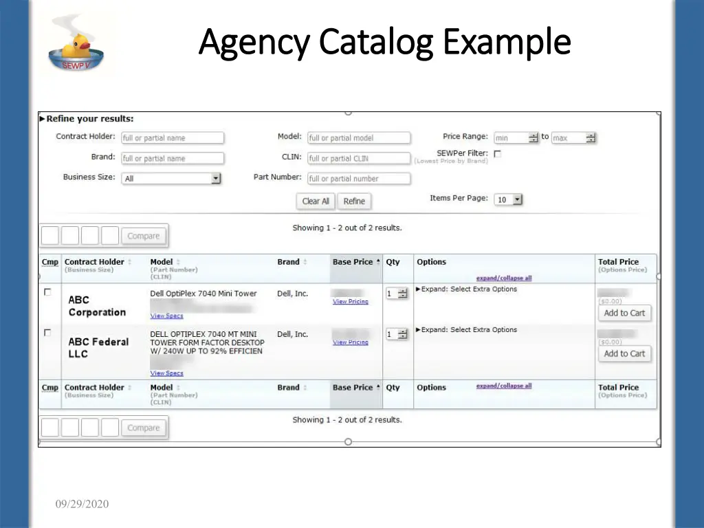 agency catalog example agency catalog example