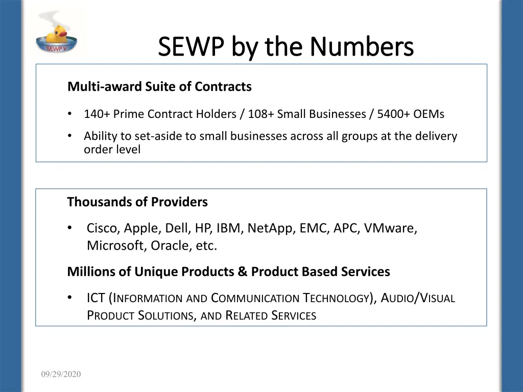 sewp by the numbers sewp by the numbers