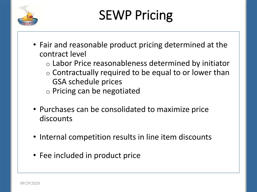 sewp pricing sewp pricing