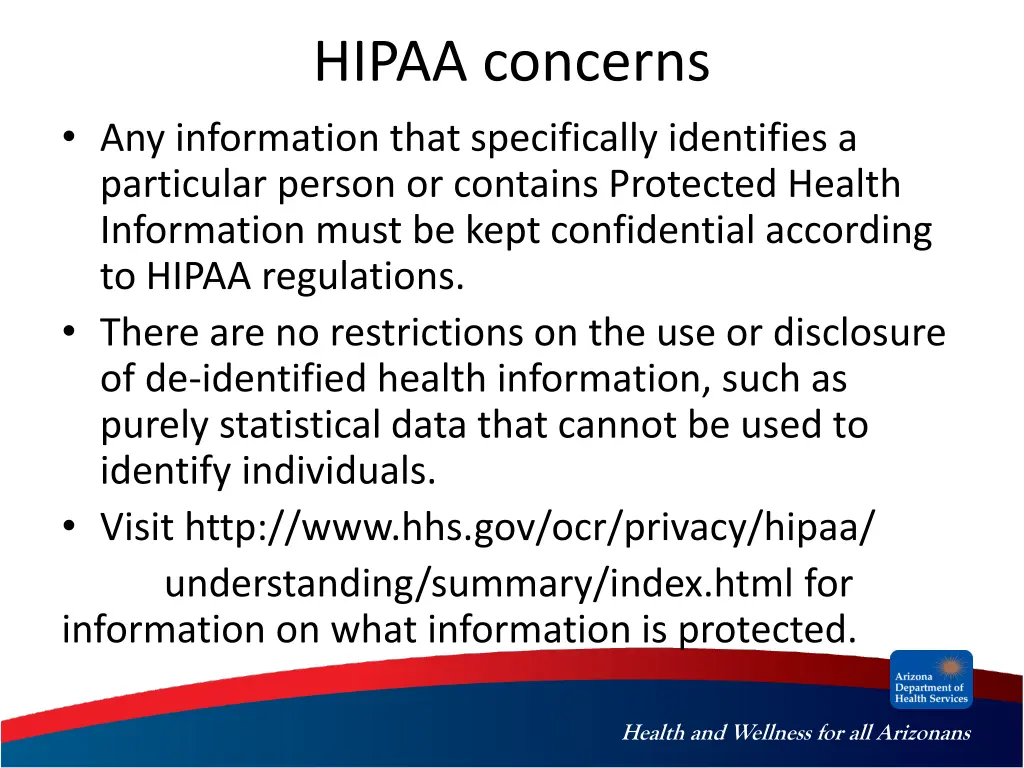 hipaa concerns