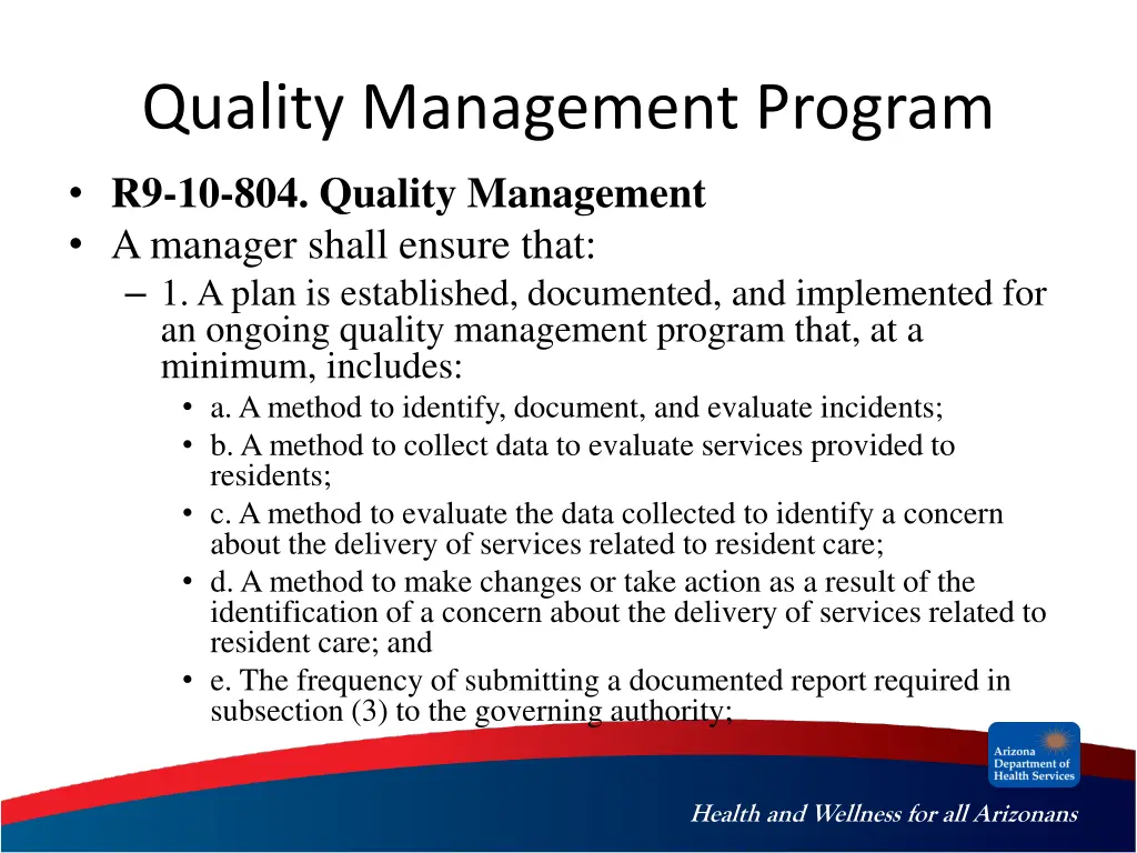 quality management program r9 10 804 quality