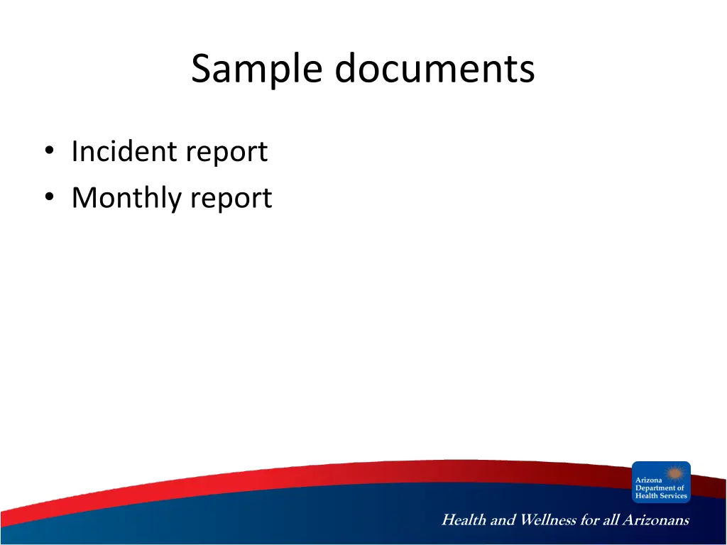 sample documents