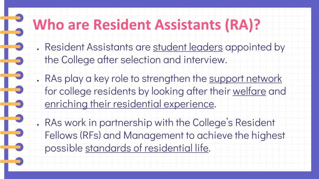 who are resident assistants ra